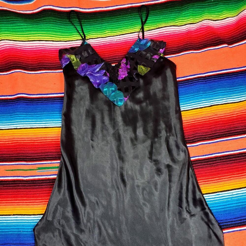 Vintage Lucie Ann II Slip Dress Lingerie Nightgown 90s Whimsygoth Witchcore
